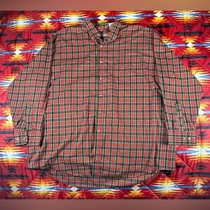 Vintage McGregor Classics Red Plaid Button Up Shirt Men's 3XL Outdoors Workwear.